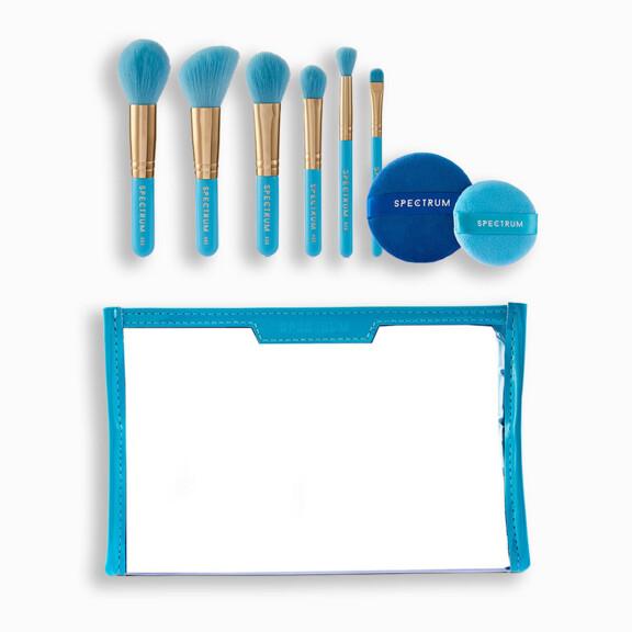 Resized Media/SPECATL2000010 SPECTRUMCOLLECTIONS EVILEYEJETSETTERTRAVELMAKEUPBRUSHSET TRAVEL HERO